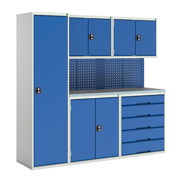 Verso Heavy Duty Modular Workshop Blue