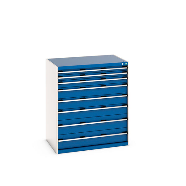 Cubio 8 Drawer Cabinet Gentian Blue