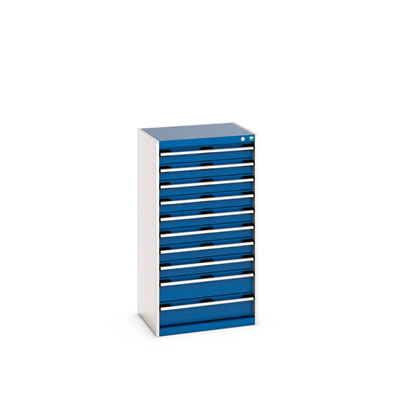 Cubio 10 Drawer Cabinet Blue